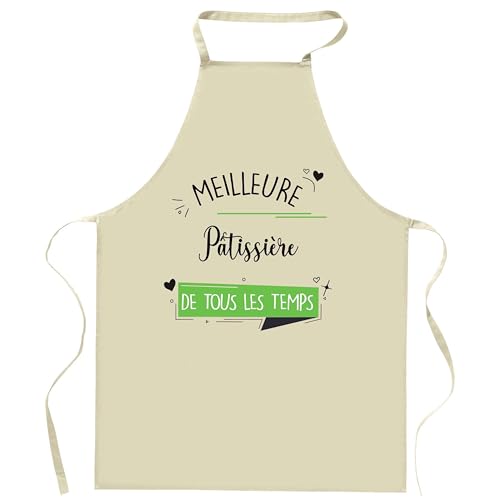 Tablier de cuisine pâtissière pour vos recettes et ateliers de pâtisserie
