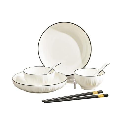 Imagen de Vajilla personalizada de cerámica con bordes negros