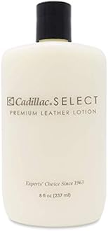 Cadillac Select Leather Lotion Cleaner and Conditioner- For Handbags, Sofas, Jackets, Furniture, Purses, and More