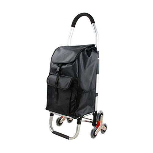 WLKINF Tragbarer Hand-Trolley-Regal, Gepäck, Einkaufstrolley, faltbar, tragbar, Oxford-Reise-Aufbewahrungstasche, 33 x…