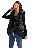 Orolay Mujer Puffer Down Chaleco Cálido Invierno Sin Mangas Chaqueta Negro M