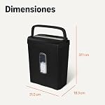 Amazon Basics 6-Sheet High Security Micro Cut Paper Shredder and Credit Card Shredder, 3.7 Gallon, Black