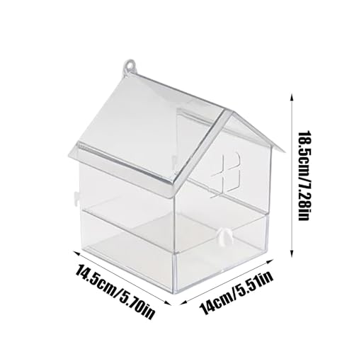 Bain d'oiseaux pour cage accessoire acrylique grand format L - 6