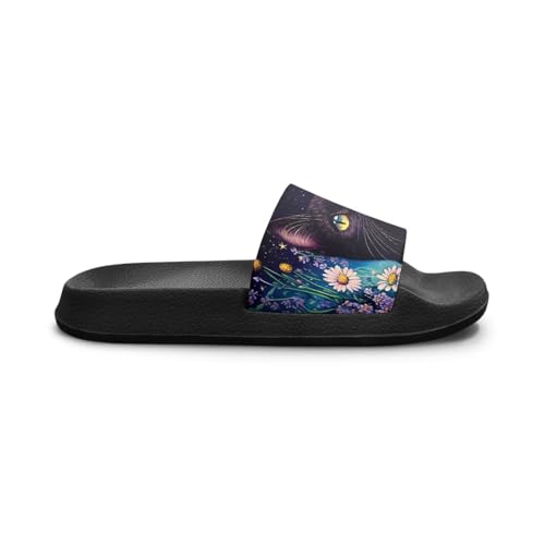 Image of Unisex Slides for Girls Boys Comfortable Slippers Slides Non-slip Shower Shoes House Fashion Thick for Indoor & Outdoor Gifts