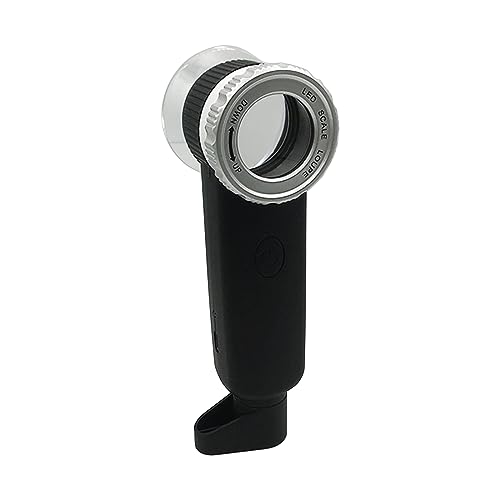 CHENZILIN Powerful 30X Handheld Magnifier USB Rechargeable Glass with LED Light Explore The Details up Close for Senior