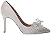 Badgley Mischka womens Halo Pump, White Satin, 10 US