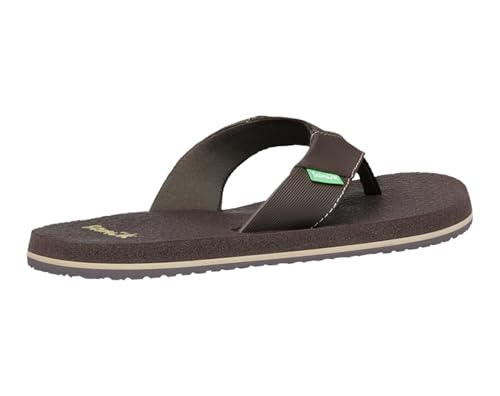Image of Sanuk Kids unisex-kids Root Beer Cozy Flip Flop