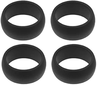 Sosoport Band Finger Rings Men Wedding Protector Silicone For Black Exercising Accessories Engagement Multi-use Multi- Breathable Flexible Size Workout Ring Accessory Gym Black-