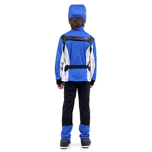Fantasia Power Rangers Beast Morphers Azul STD Infantil 922600-M, Sulamericana Fantasias
