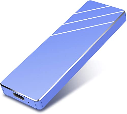 FROATS Disque Dur Externe 4 to, SSD 4000 GB Portable with USB 3.0 pour Mac, Ordinateur de Bureaup, Xbox, Notebook (4to-Bleu)