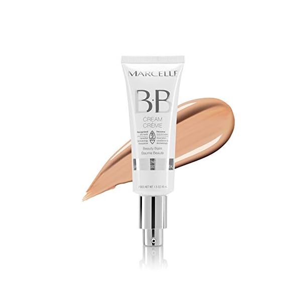 Marcelle-BB-Cream-Beauty-Balm-Light-to-Medium-Hypoallergenic-and-Fragrance-Free-15-Ounces Marcelle BB Cream Beauty Balm, Light to Medium, Tinted Moisturizer, Skin Enhancer, Lightweight, Hydrating, Hypoallergenic, Non-Comedogenic, Fragrance-Free, Paraben-Free, Oil-Free, Cruelty-Free, 45 mL