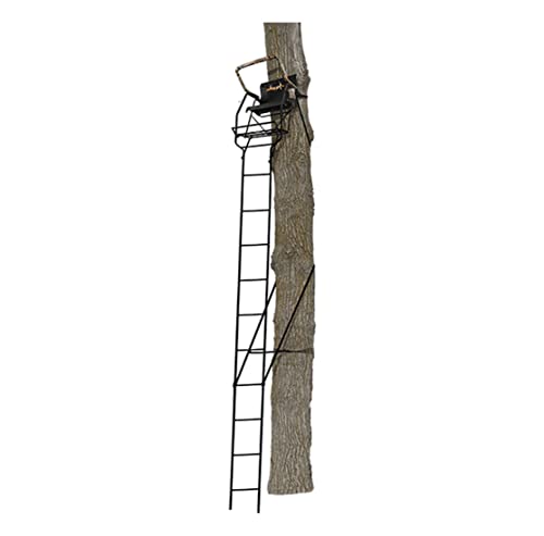 Muddy MUD-MLS1150 The Stronghold 1.5 Deer Hunting 21 Foot 1 Person Ladderstand Tree Stand thumb #1