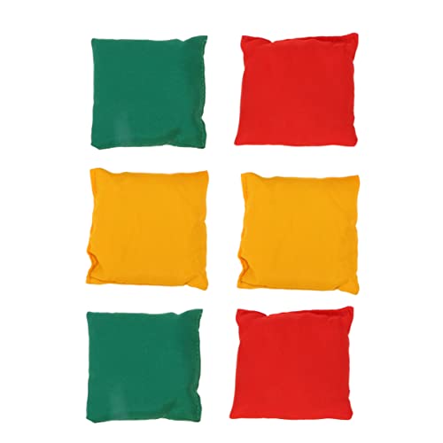 Kisangel 6pcs Sandbag for Juggling Balls for Outdoor Play Fun Game Activity for Present for Friends and Random Color