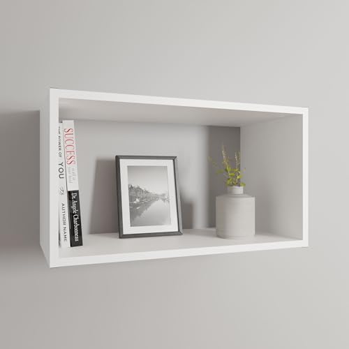 Étagère cube murale en bois blanc pour optimiser les petits espaces - 2