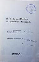 Methods and Models of Operations Research 0135794099 Book Cover