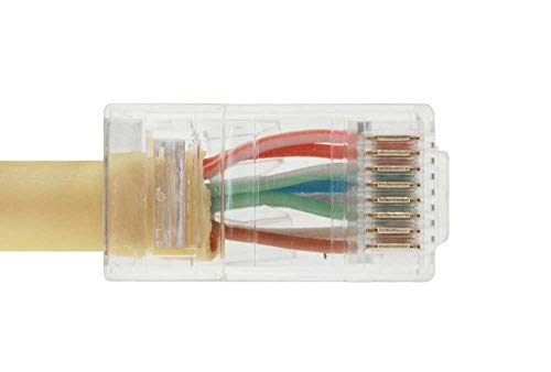 Cable de red Ethernet 10ft Cat 5E UTP amarillo miniatura 3