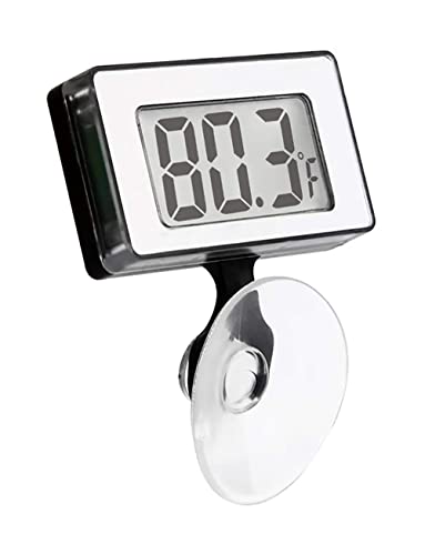 Thermomètre Aquarium Thermometre étanche avec ventouse Thermimètre reptile, Thermométrie de réservoir de poisson Thermométrique numérique de réservoir à poisson avec grand LCD Affichage de la température de l'eau pour le poisson