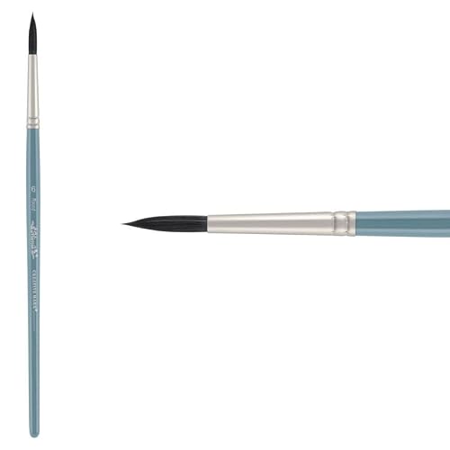 Creative Mark Mimik Synthetic Squirrel Hair Watercolor Brushes - Animal-Friendly, Synthetic Hair Brushes For Painting & Crafts - Round # 6 #TOP18