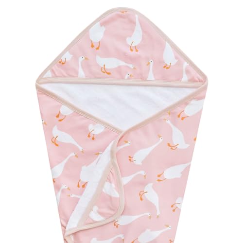 Image of Copper Pearl Hooded Bath Towels Premium Knit/Terry Cloth Baby Towels with Hood, Pockets, and Cool Designs - Great to Gift and Make Bath Time Fun - Baby Bath Towel, Goosie