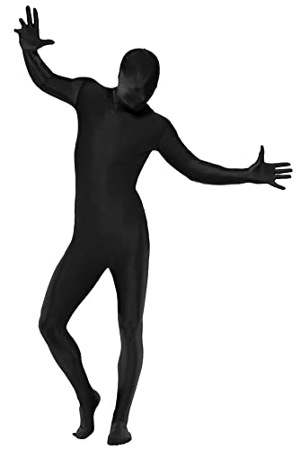 Smiffy's Trajes de Segunda Piel Negro tamaño M