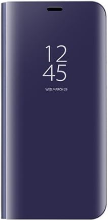 FANFO Funda Xiaomi Redmi Note 7 - Modelo Inteligente Fecha/Hora Ver Espejo Brillante tir?n del Caso Duro con para el Xiaomi Redmi Note 7,Azul P?rpura FANFO Funda Xiaomi Redmi Note 7 - Modelo Inteligente Fecha/Hora Ver Espejo Brillante tir?n del Caso Duro con para el Xiaomi Redmi Note 7,Azul P?rpura