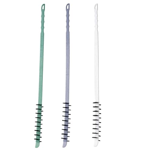 Cepillo de limpieza para lavadora, 3 cepillos de limpieza flexibles para uso doméstico, kit de limpiador eficiente de ventilación para lavadora de ropa, drenaje, aire acondicionado