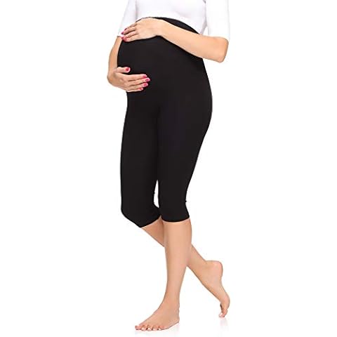 Merry Style Women's Maternity 3/4 Leggings Cover