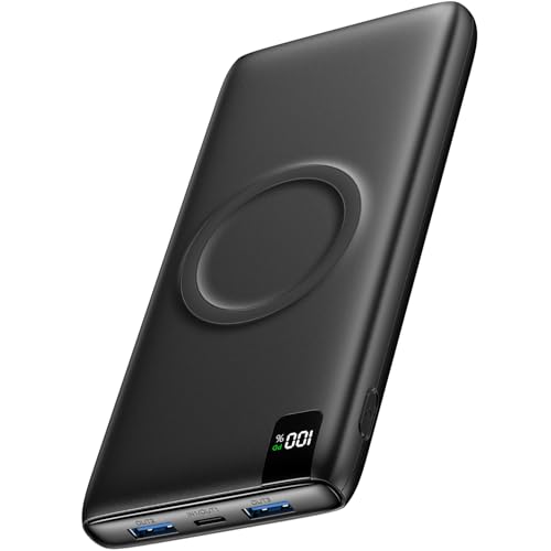 Virelek Wireless Power Bank 27000mAh - 20W Fast Charging Portable Charger PD3.0 QC4.0 USB C - 15W Wireless Charging Battery Pack - Battery Bank for iPhone 16/15/14/13 & Android Virelek Wireless Power Bank 27000mAh - 20W Fast Charging Portable Charger PD3.0 QC4.0 USB C - 15W Wireless Charging Battery Pack - Battery Bank for iPhone 16/15/14/13 & Android