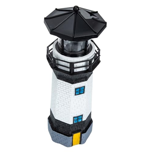 Yardwe Lámpara Solar Jardín Decorativo de Resina LED Giratoria para Exterior Resistente la para Césped Patio y Balcón Luz Ambiental Cálida sin Cableado