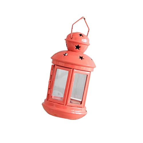 Cabilock Candle Stand Outdoor Accent Light Glass Candle Holder Fake Corn Vintage Desk Lamp Decorative Wind Lanterns Hanging Wind Lamp Tabletop Candelabra Outdoor Lantern European Style Set