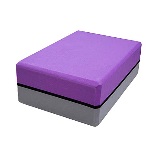 Yoga block, set of 2 yoga stones Two-tone, non-slip EVA foam block with high density for Yoga Pilates meditation for beginners and advanced
