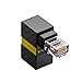 Geavonyg Accoppiatori RJ45 velocità RJ45 Adattatori Ethernet Adattanti Design Angolato Giusto Cat6 Connettori Cavi Networking Compatibili immagine