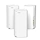 Tenda Nova MX15-Pro Mesh WLAN WiFi 6 System-AX5400 Dualband WLAN Mesh WiFi 6 System, empfohlen für Häuser mit 4-6 Schlafzimmern, 9*Gigabit Port–Ersetzt Router & Repeater–Kompatibel Mit Alexa, 3Pack