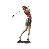Pm2N4o6qRs Decoración de Escritorio Escultura Creativa de Golf, Adorno Figura, Estilo Europeo, for Sala Estar, vinoteca, Oficina, estantería(Pequeño)