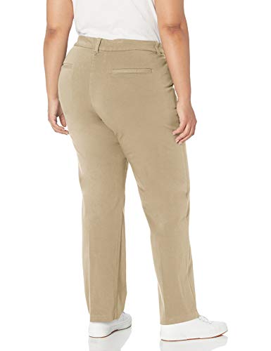 Dickies Women's Size Perfect Shape Straight Twill Pant-Plus3