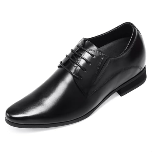 CHAMARIPA Zapatos De Aumento Altura Zapatos - 8CM Negro De Hombre Oxfords De Brogue Zapatos De Verano - H62D11K011D