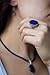 NOVICA Artisan Handmade Lapis Lazuli Cocktail Ring Blue Oval India Sterling Silver Riverside Birthstone [1 in L x 0.8 in W x 0.2 in H] ' Pool of Memories'