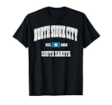 North Sioux City South Dakota SD Vintage State Flag Athletic T-Shirt