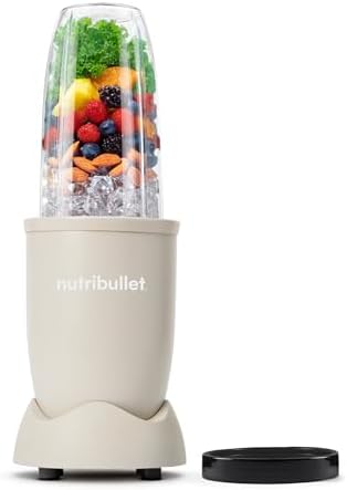Nutribullet Pro 900 Smoothie Maker, Multifunktions-, Obst- & Gemüsemixer, kompaktes Design, einfache Bedienung, schnelle Reinigung, optimale Nährstoffextraktion, 900W, Taubengrau (