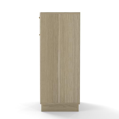 Gabinete de basura reciclaje madera 10 gal compacto miniatura 4