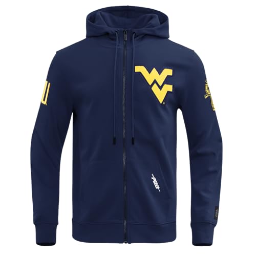 Image of Pro Standard Mens College Classic Chenille Cotton Double Knit Full Zip Hoodie