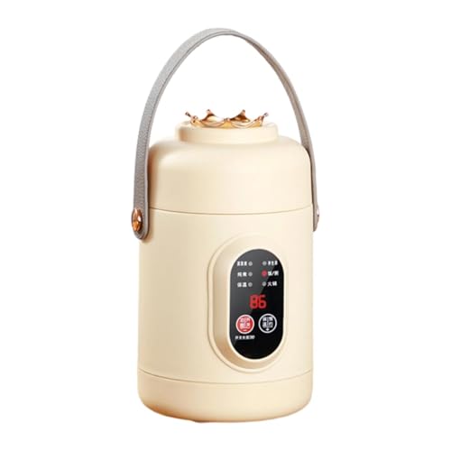 Colcolo Olla eléctrica 800 ml, hervidor eléctrico, Utensilios Cocina, Olla Multiusos para Fideos, eléctrica para Cocina, Camping y Dormitorio, Beige