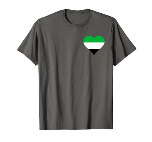 Corazón con los colores de la bandera de Extremadura Camiseta