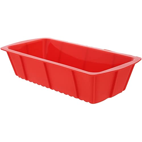 4 Piece Nonstick Silicone Bakeware Set Baking Shaping Kits With Round, Square And Rectangular Cake Shaping Kit Pan, Red #TOP1