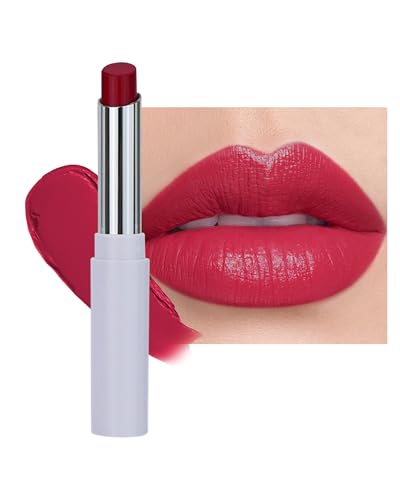 Tinted Lipstick for Women, Rose Pink Hydrating Matte Lipstick, Waterproof, Creamy Soft Texture, Long-Lasting 8H & No Stickiness, High Pigmentation, Vegan Lip Tint Balm for Dry Lips-12