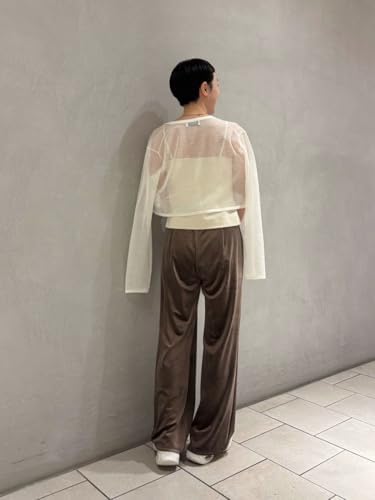 Amazon | 【emmi atelier】ベロアパンツ 13WCP252074BRW0 | ロング