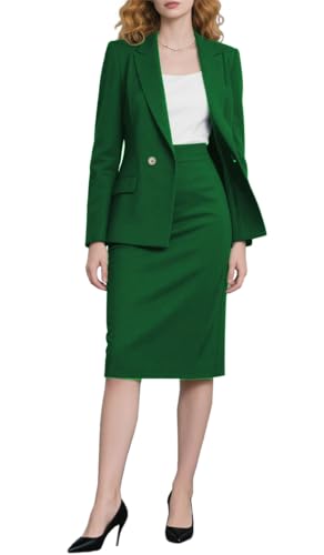 Ensemble 2 pièces jupe de costume femme blazer jupe crayon