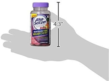 Alka Seltzer PM Heartburn Relief Gummies with Sleep Support, Mixed Berry (46 Count) + Gas Relief Chewable Tablets, Tropical Punch (32 Count)