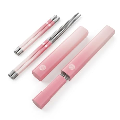 Palillos Plegables Portátiles de Acero Inoxidable para Viaje y Estudiantes