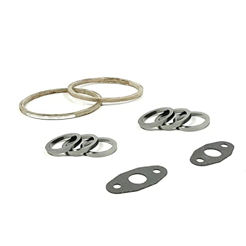 Image of Front Rear Twin Turbocharger Gaskets Ring Kit for BMW N54 135i 335i 535i xDrive 3.0L